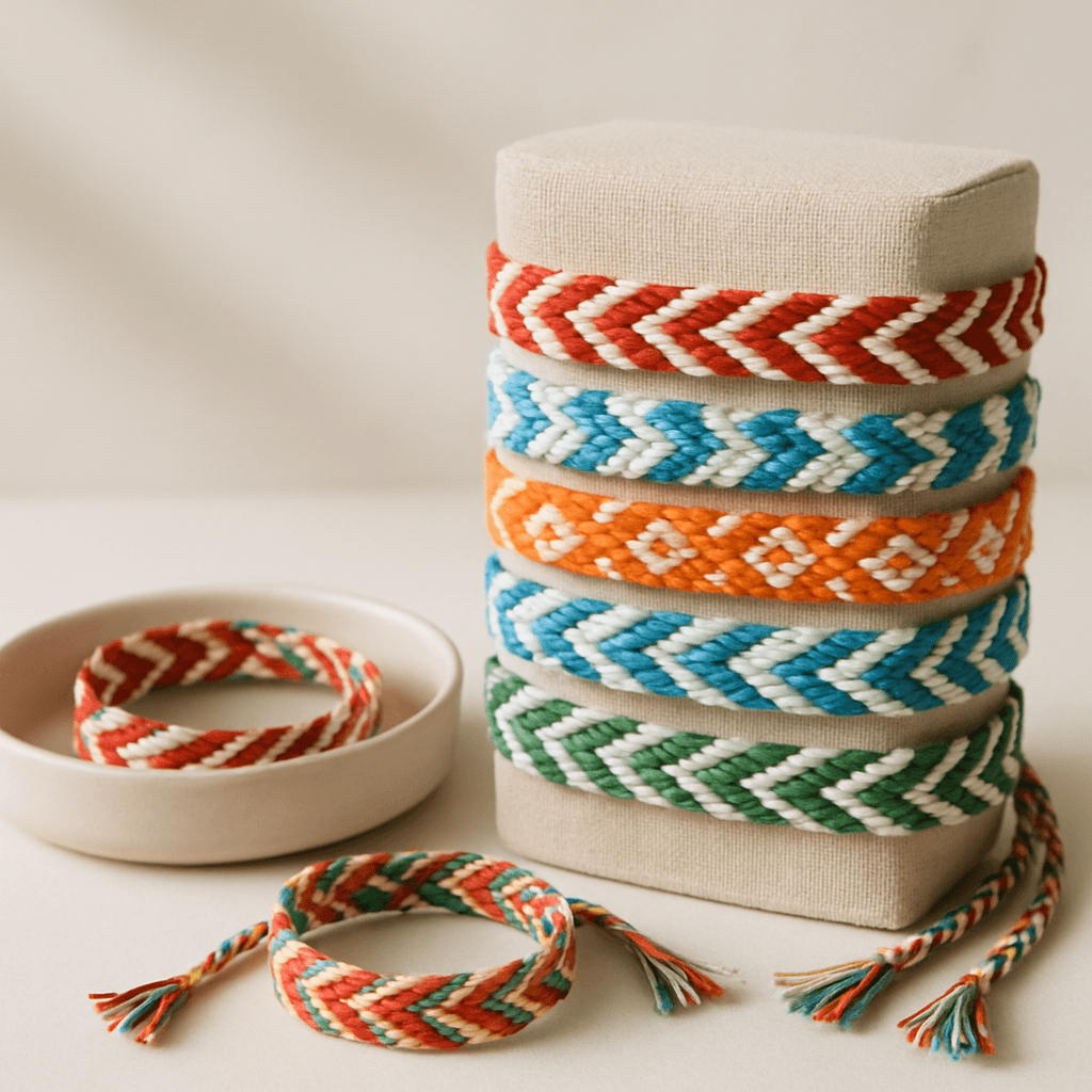 Handmade Cotton Woven Friendship Bracelets: Ethical & Sustainable Wholesale Options for Events and Fundraisers