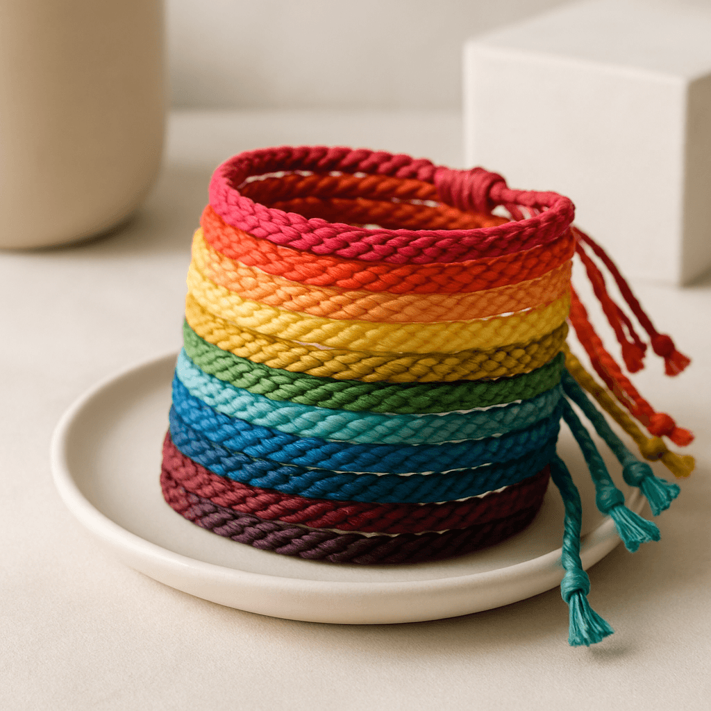 Hand-Woven Cotton Bracelets in Bulk: The Perfect Fair Trade Gift for Events and Fundraisers